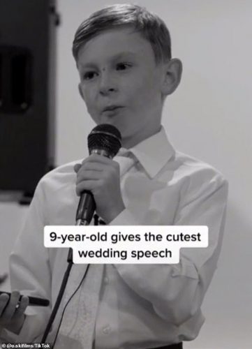 Little Boy Wants To Speak At The Wedding, And The Whole Room Was In Tears